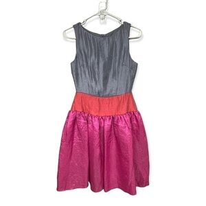 Alexia Admor Colorblock Shimmer Midi Party Dress XS